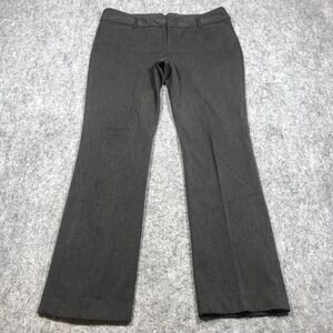 Express Pants‎ Womens 10R Gray Twill Straight Leg Stretch Career Office Work